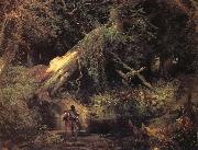 Moran, Thomas Slaves Escaping Through the Swamp oil painting
